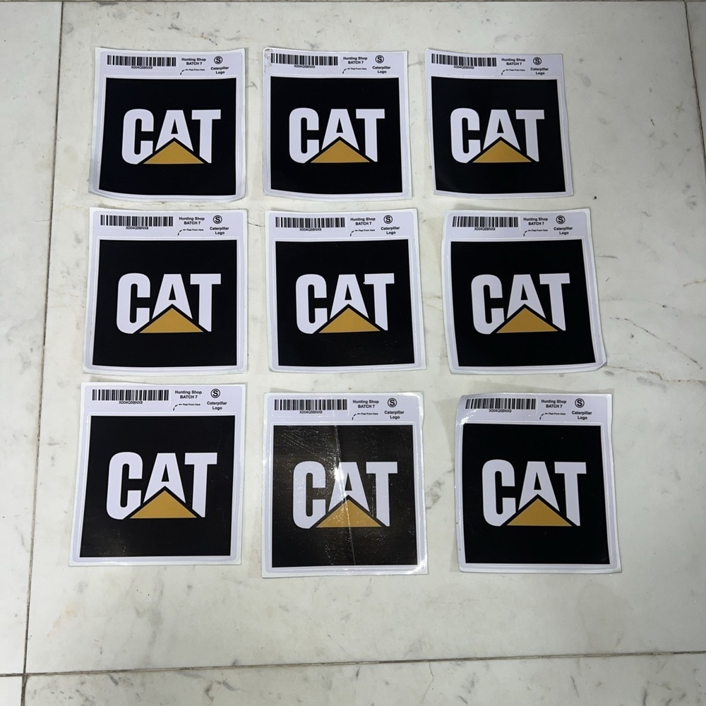 Construction Equipment Diesel Mining Excavation pack of 9 Decal Logo Sticker